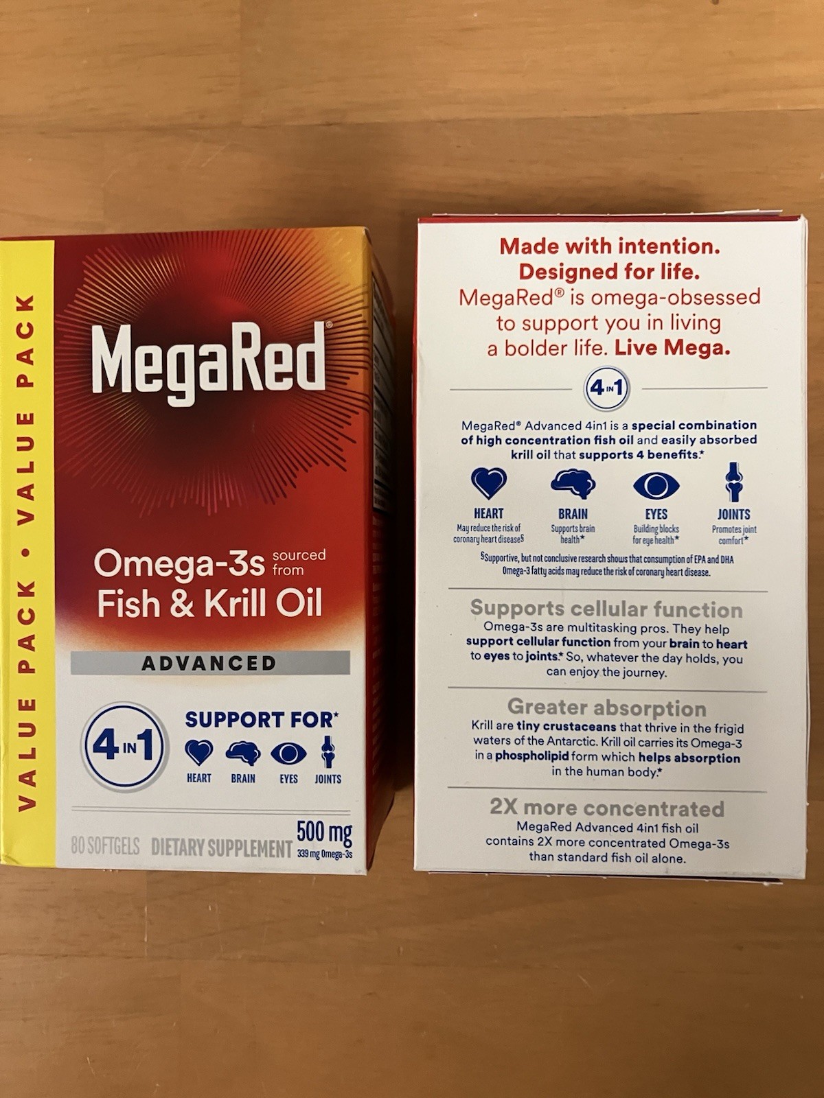 2-Mega Reds OMEGA 3 Krill Oil Soft Gels, 160ct. Total, SHIPS FREE* Exp. 09/2027