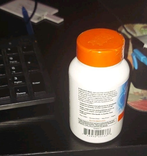 Doctors Best Alpha Lipoic Acid 600 mg 180 Veggie Caps (3×60)