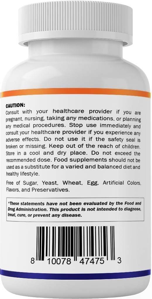 Brain Health Optimizer: 240 Vegetarian Lithium Orotate 5mg Capsules – USA Made