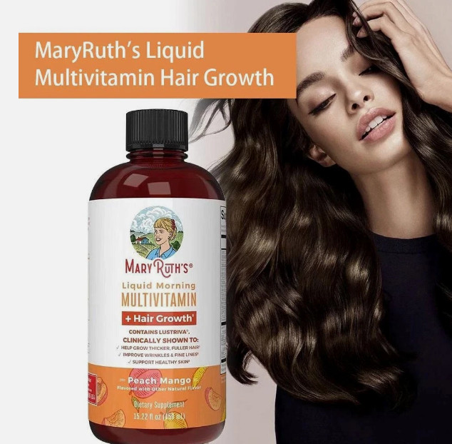 MaryRuth Organics Liquid Multivitamin + Hair Growth | Clinically Tested for Thic