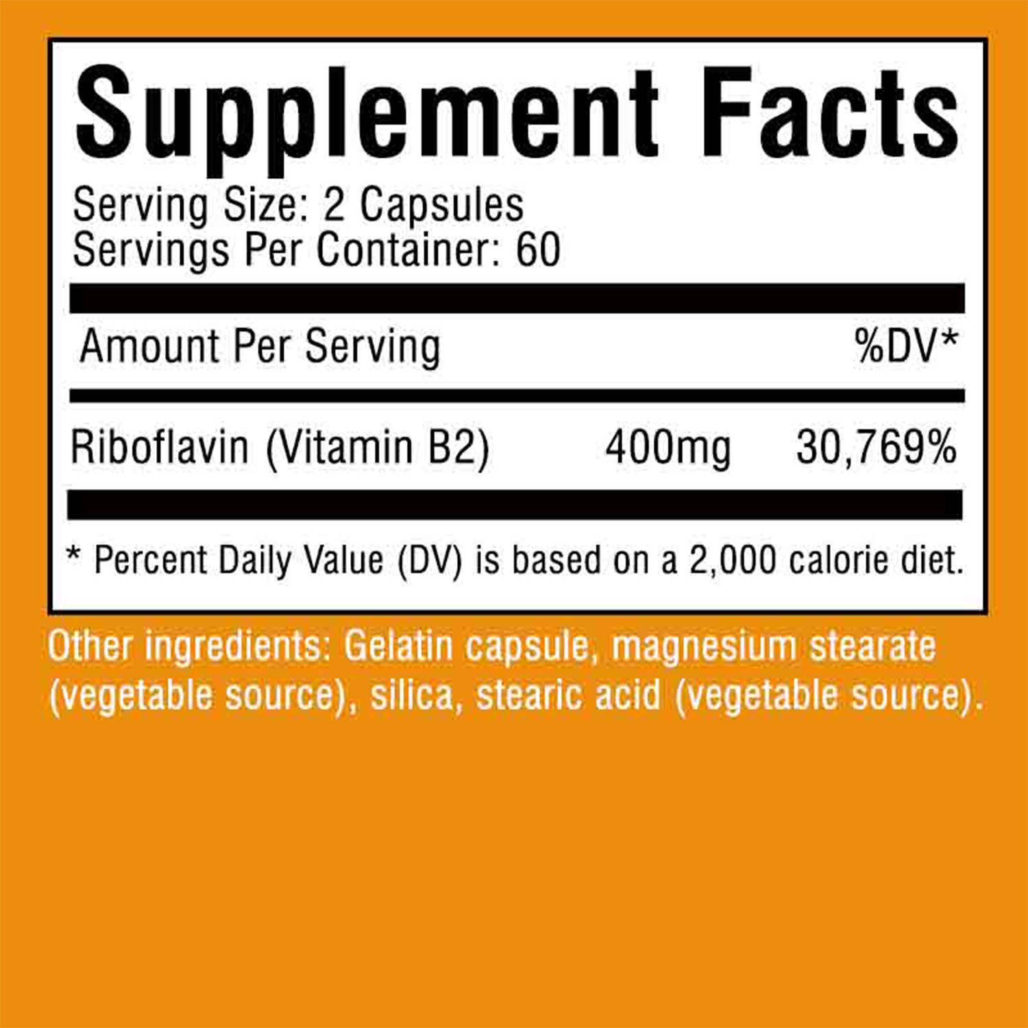 GREVIP Vitamin B2 400mg – High Strength Energy, Metabolism & Nerve Support