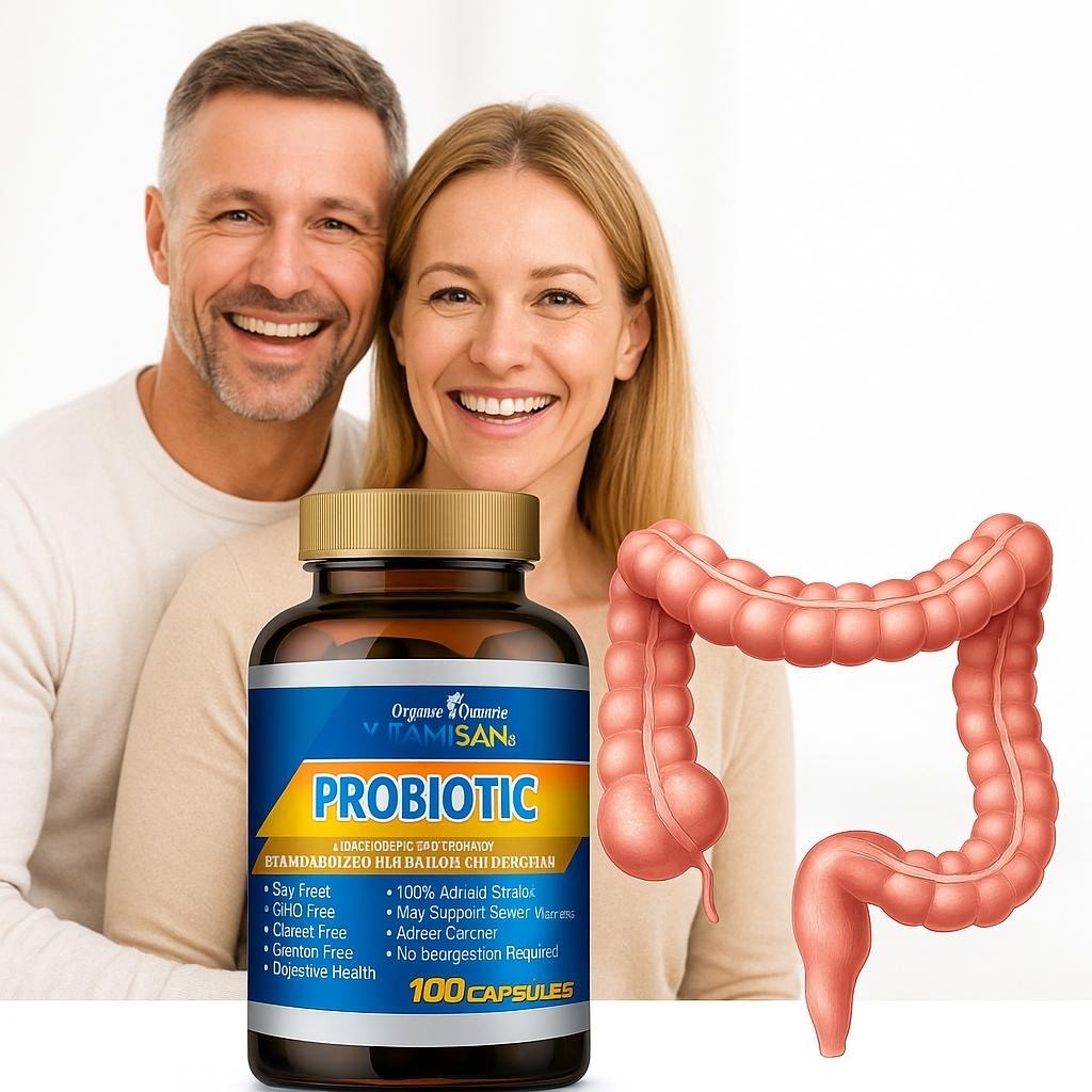 Probiotics 100 Billion CFU High Potency Digestive Immune Health Support 100 Caps