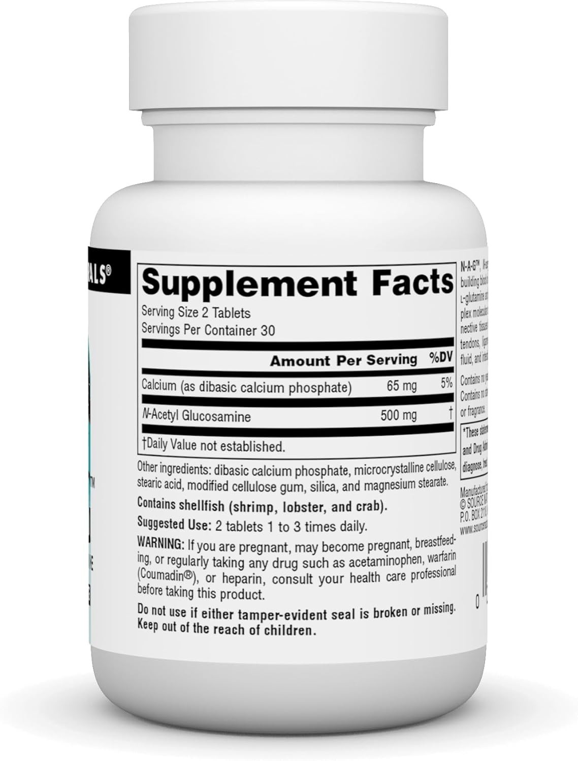 N-A-G, N-Acetyl Glucosamine for Joint Support and Intestinal Lining*, 250 mg …