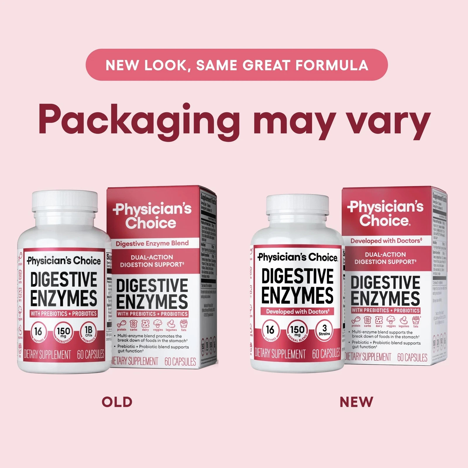 Physician’s CHOICE Digestive Enzymes – Multi Enzymes Organic Prebiotics & Pro…