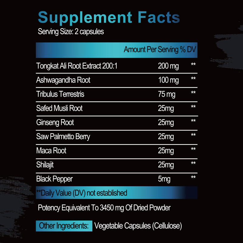 Nitric oxide enhancer supplement testosterone booster for male sexual function