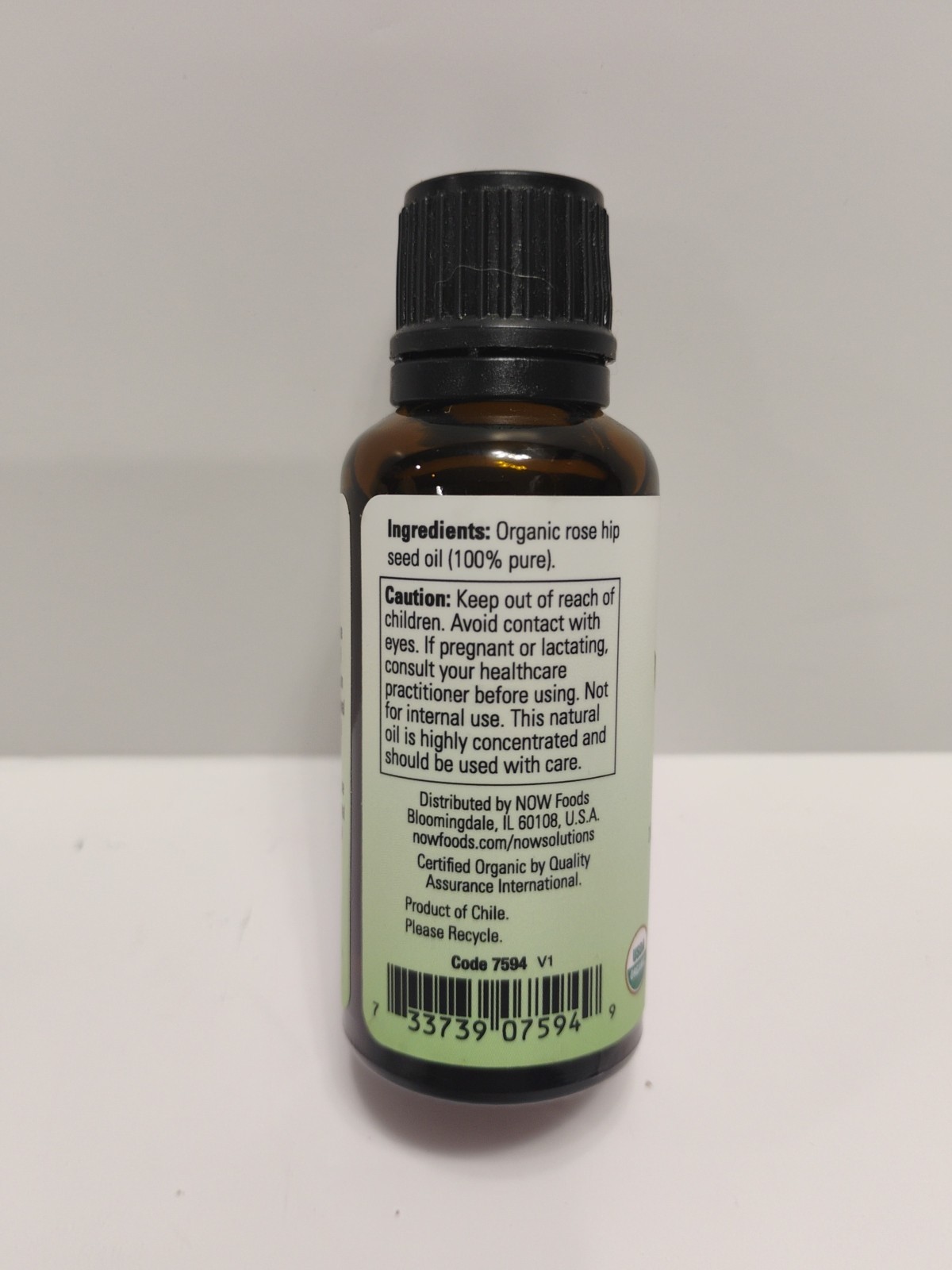 Solutions, Certified Organic Rose Hip Seed Oil, 1 fl oz (30 ml) Exp 4/2015
