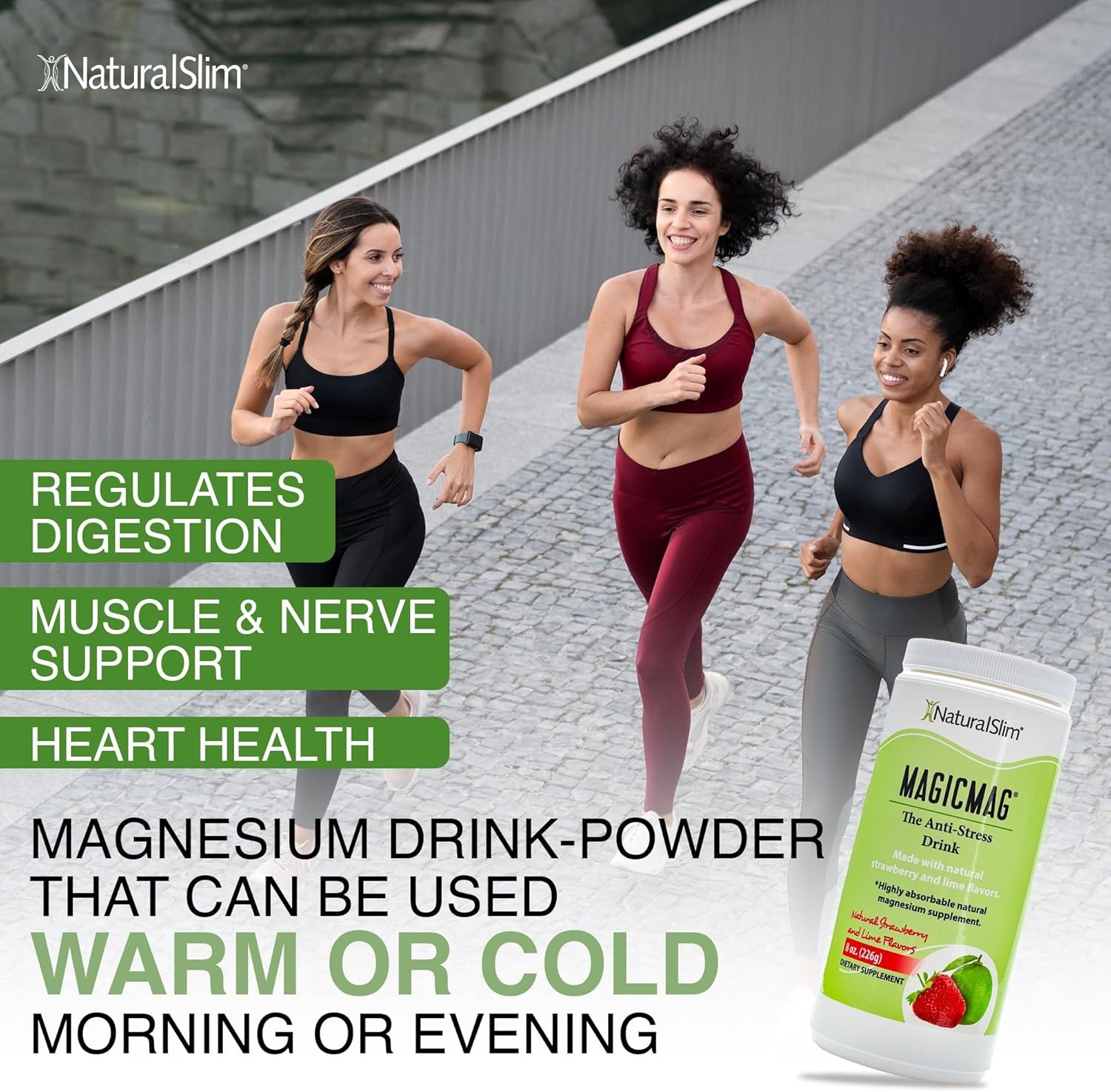 NaturalSlim Magicmag Pure Magnesium Citrate Powder – 8 Ounce (Pack of 1)