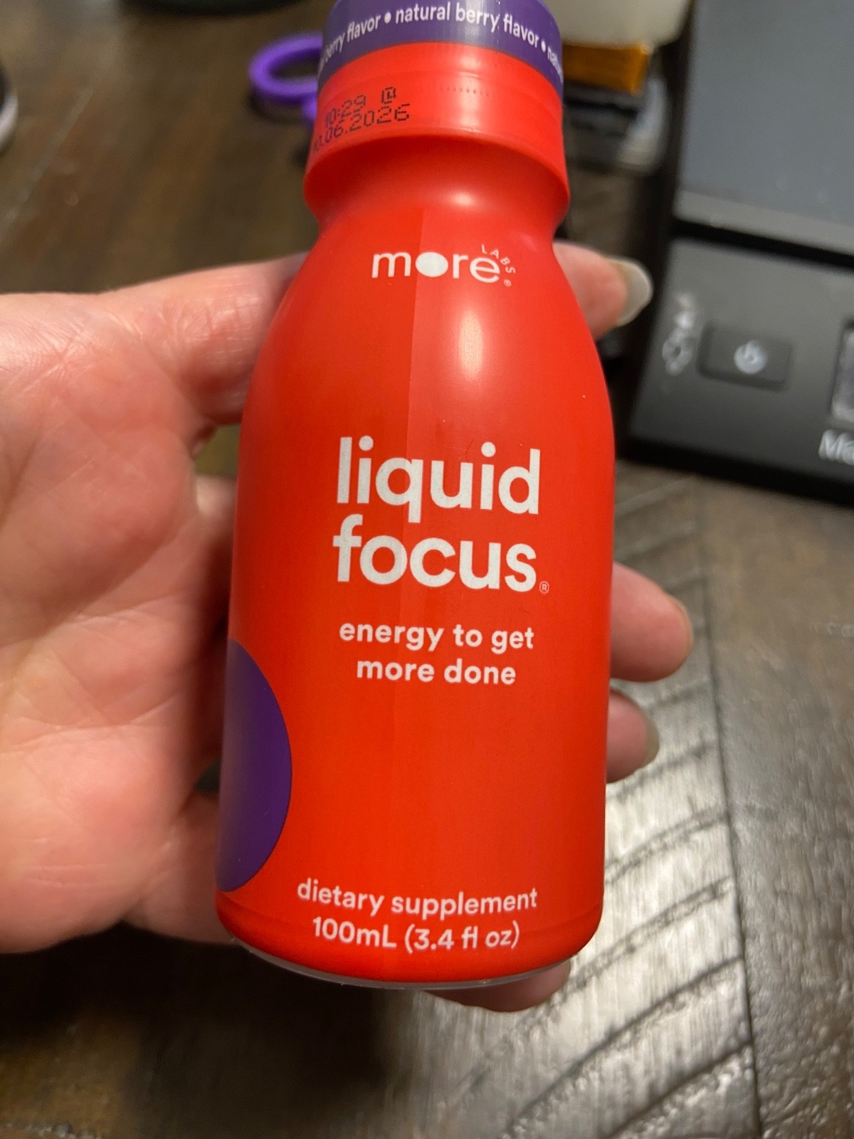 More Labs Liquid Focus Berry Flavored Supplement 3.4 Fl Oz (Pack of 5)