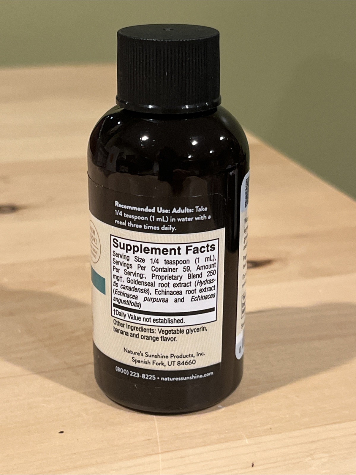 Nature’s Sunshine Echinacea Goldenseal Liquid 2 Oz.