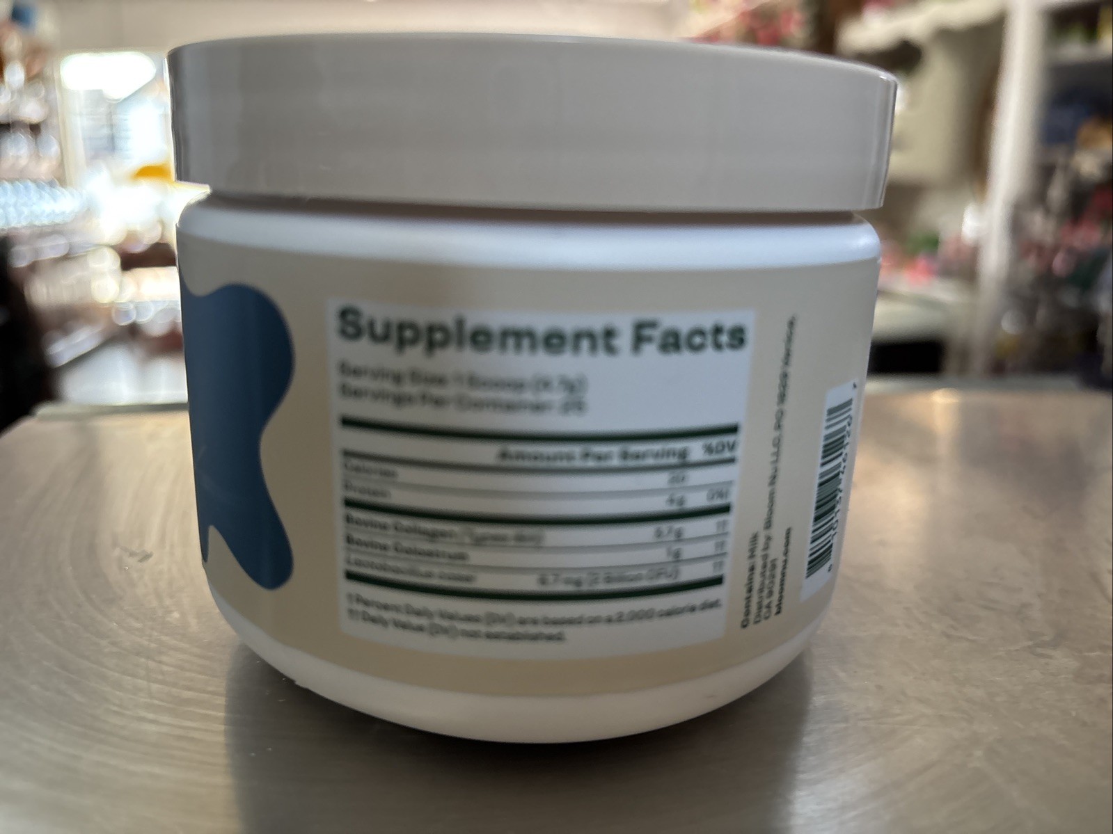 Bloom Colostrum & Collagen Peptides Powder, Unflavored, 25 Servings Unflavored
