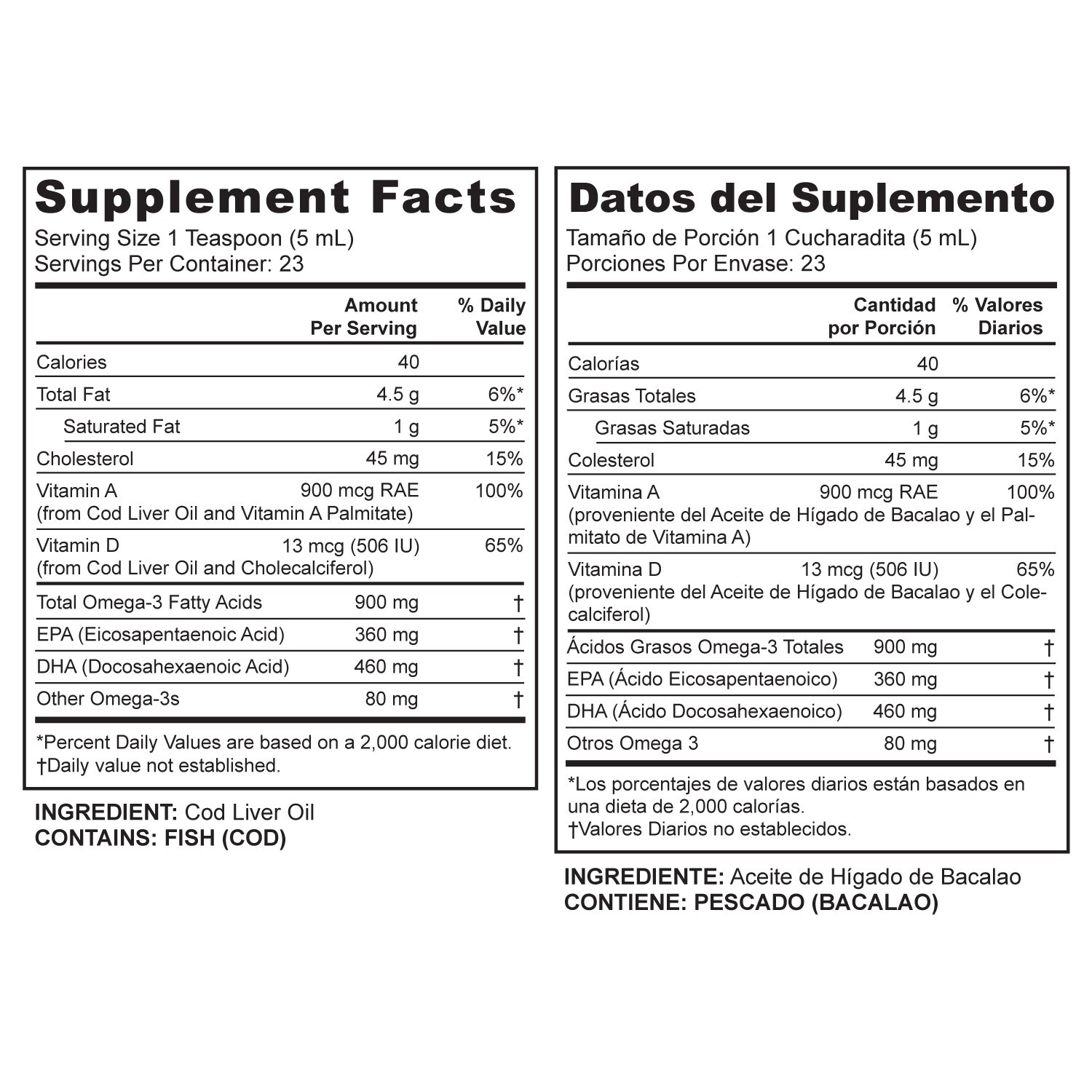 De La Cruz® Pure Icelandic Cod Liver Oil 4 FL OZ (3 BOTTLES) Exp. 05/ 2025