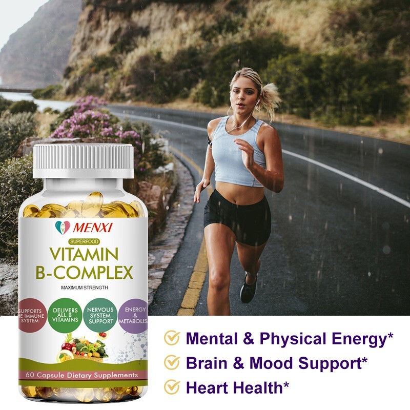 Vitamin B Complex 3 x 60Capsules – Boost Metabolism, Brain Health – High Potency