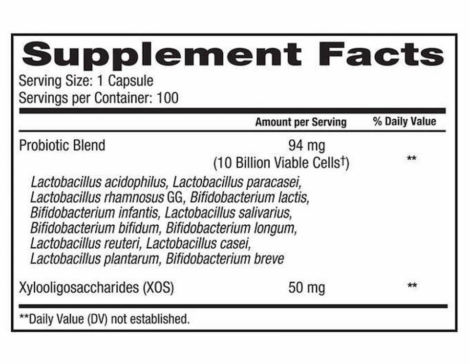 Trunature Advanced Digestive Probiotic (10 Billion cells) 100 Capsules EXP 2027