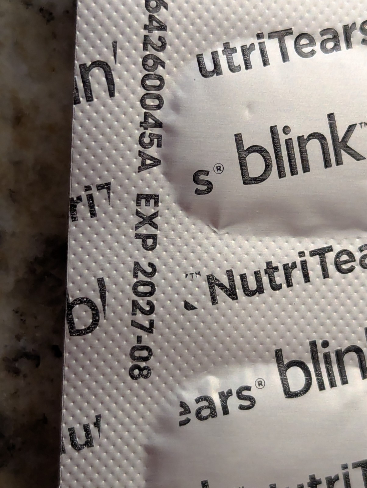 Bausch + Lomb Blink NutriTears Dry Eyes Supplement 7 ct x 4 Pack exp: 08/2027