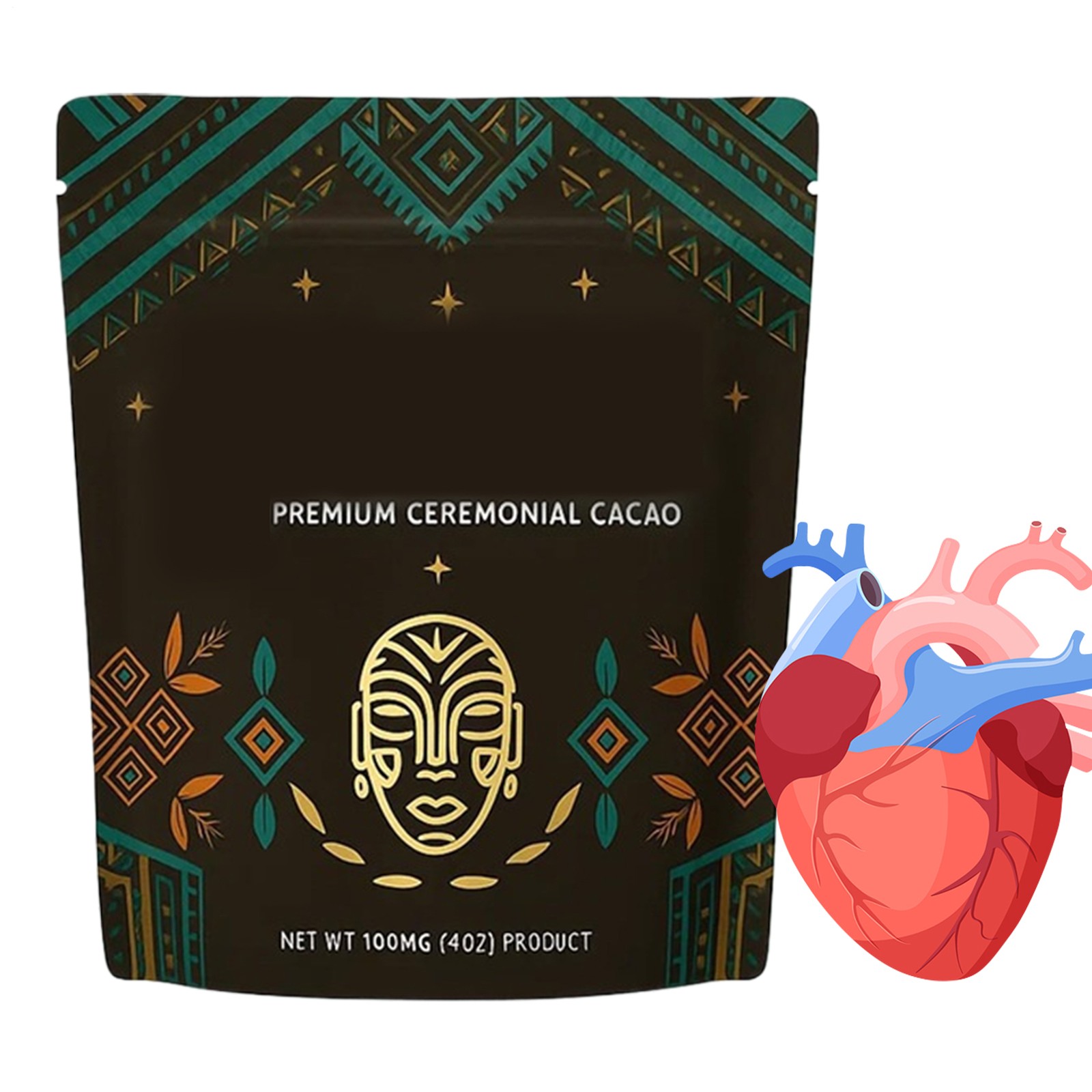 7oz. Superfood Cardiovascular Cacao Super High-Flavanol MAIA 30 Servings