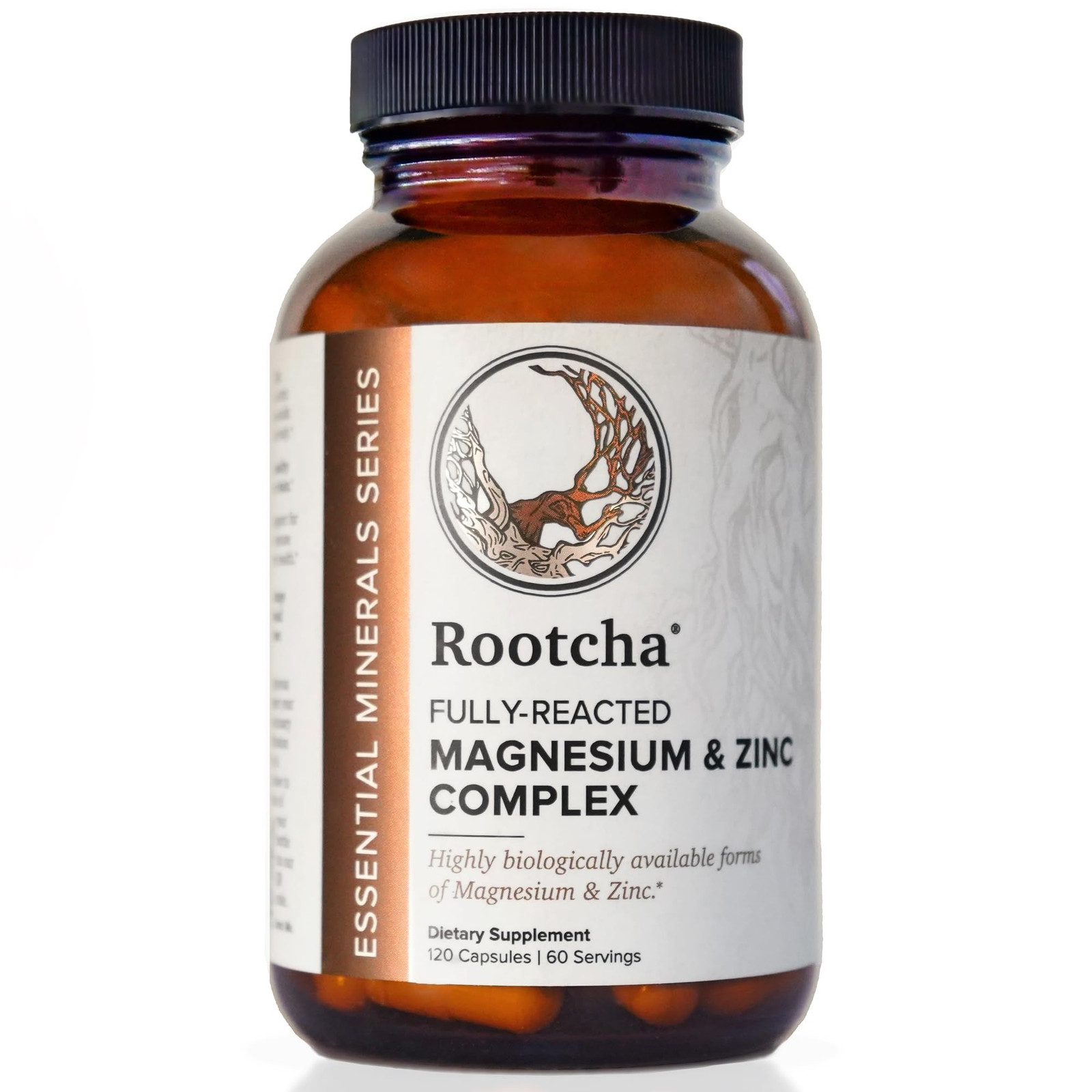 Potent & Pure Magnesium & Zinc Complex – Fully Reacted 120 Count (Pack of 1)