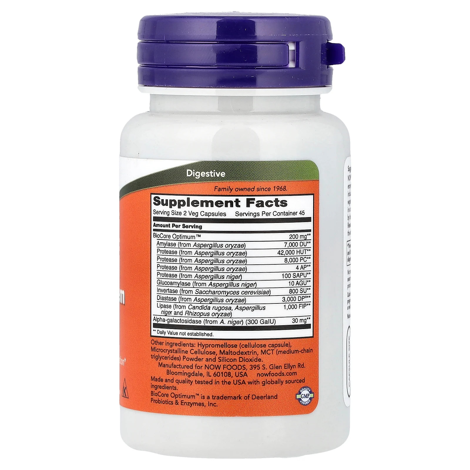 Now Foods Optimal Digestive System 90 Veg Capsules GMP Quality Assured, Vegan,