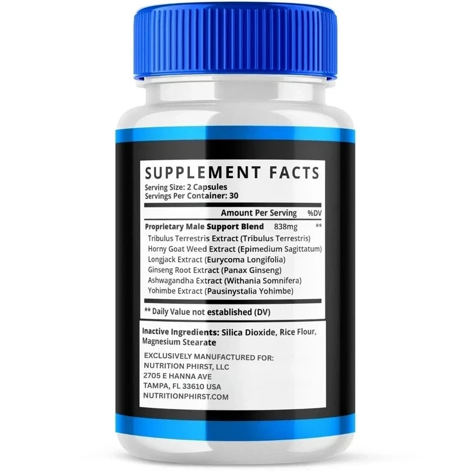 Alpha Boost innovative Supplement for Men with Natural Ingredients 180 Capsules