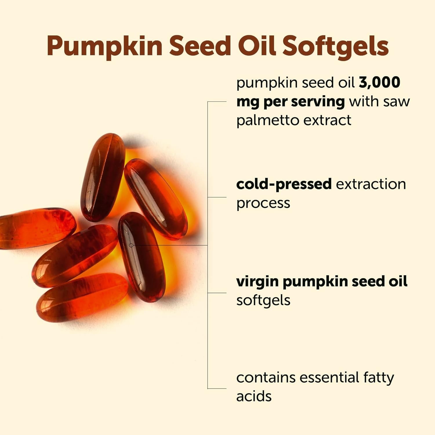 Micro Ingredients Pumpkin Seed Oil Saw Palmetto 150 Softgels GF Vegan Friendly