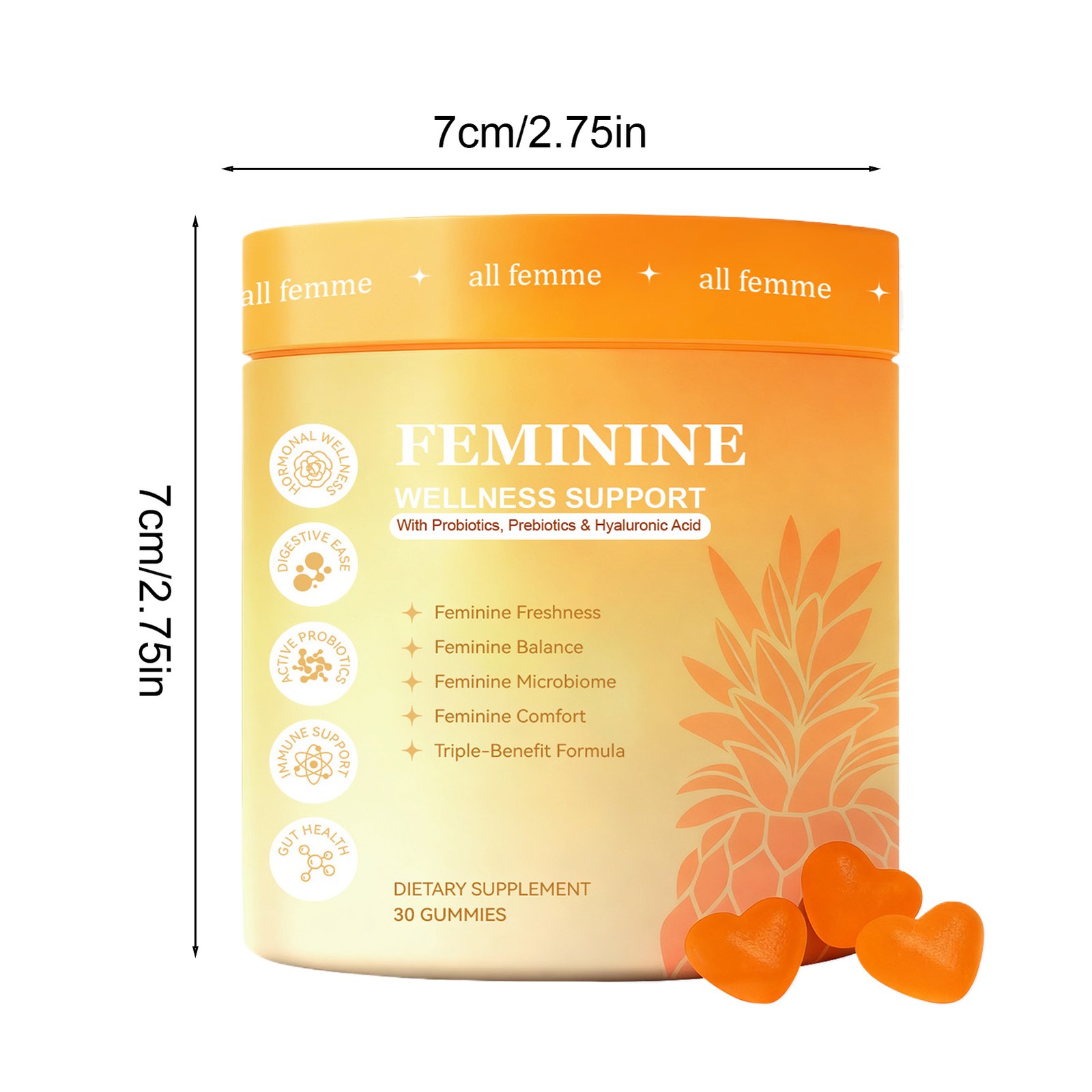 Plus Flora Gummies , Advanced Vaginal Support , Vaginal Health Gummies , Ph Bala