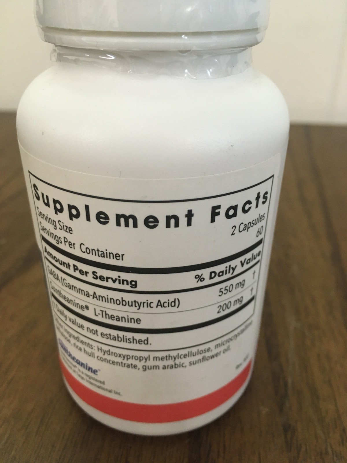Allergy Research Group 200 mg of Zen GABA LTheanine Supplement Natural 120 Caps