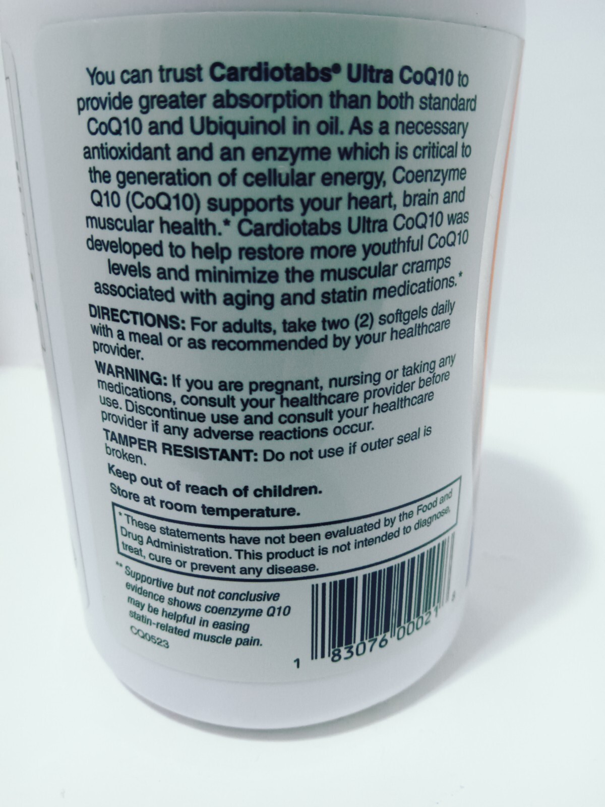Cardio Tabs Ultra CoQ10 Max Absorption 150 Mg 120 Caps Exp. 01/2026