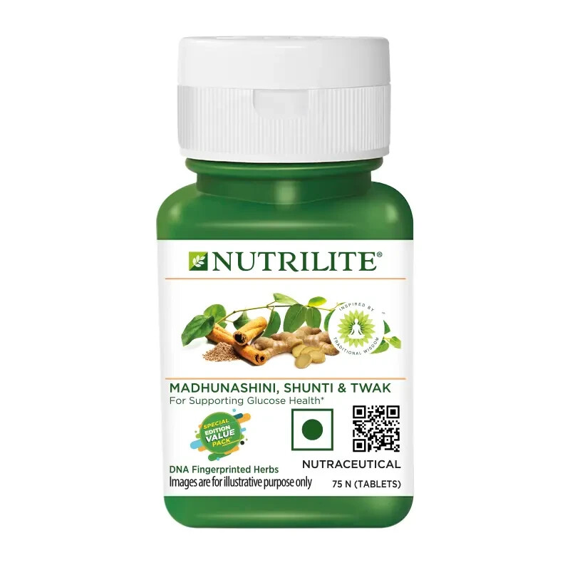 AMWAY Madhunashini, Shunti & Twak 25% Extra Value Pack 75 Tablet