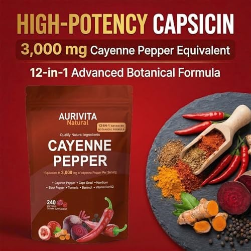 Capsaicin Softgels,auri Cayenne Pepper softgels， with Vitamin E, D3+K2,