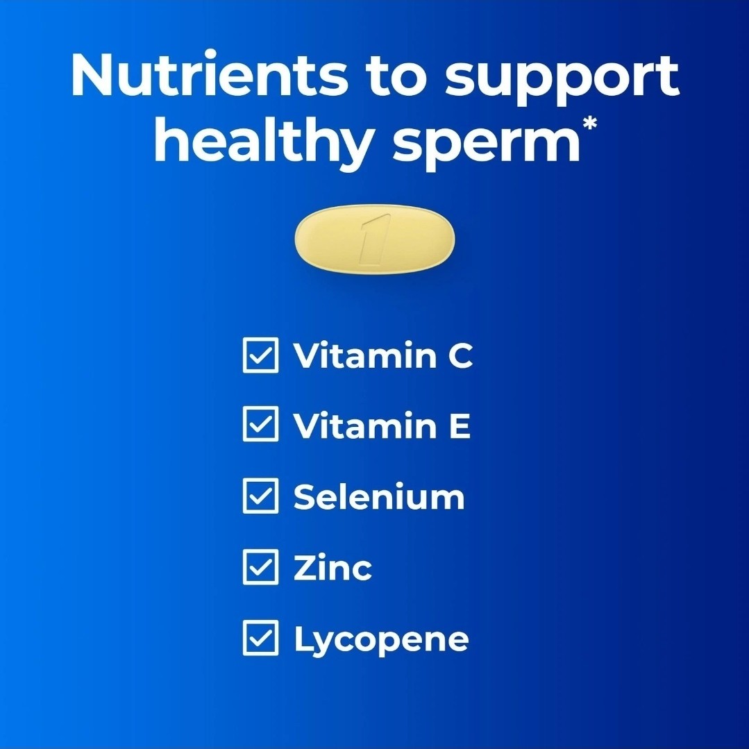 One A Day Men’s Pre-Conception Health Multivitamin Support Healthy Sperm, 30 Ct