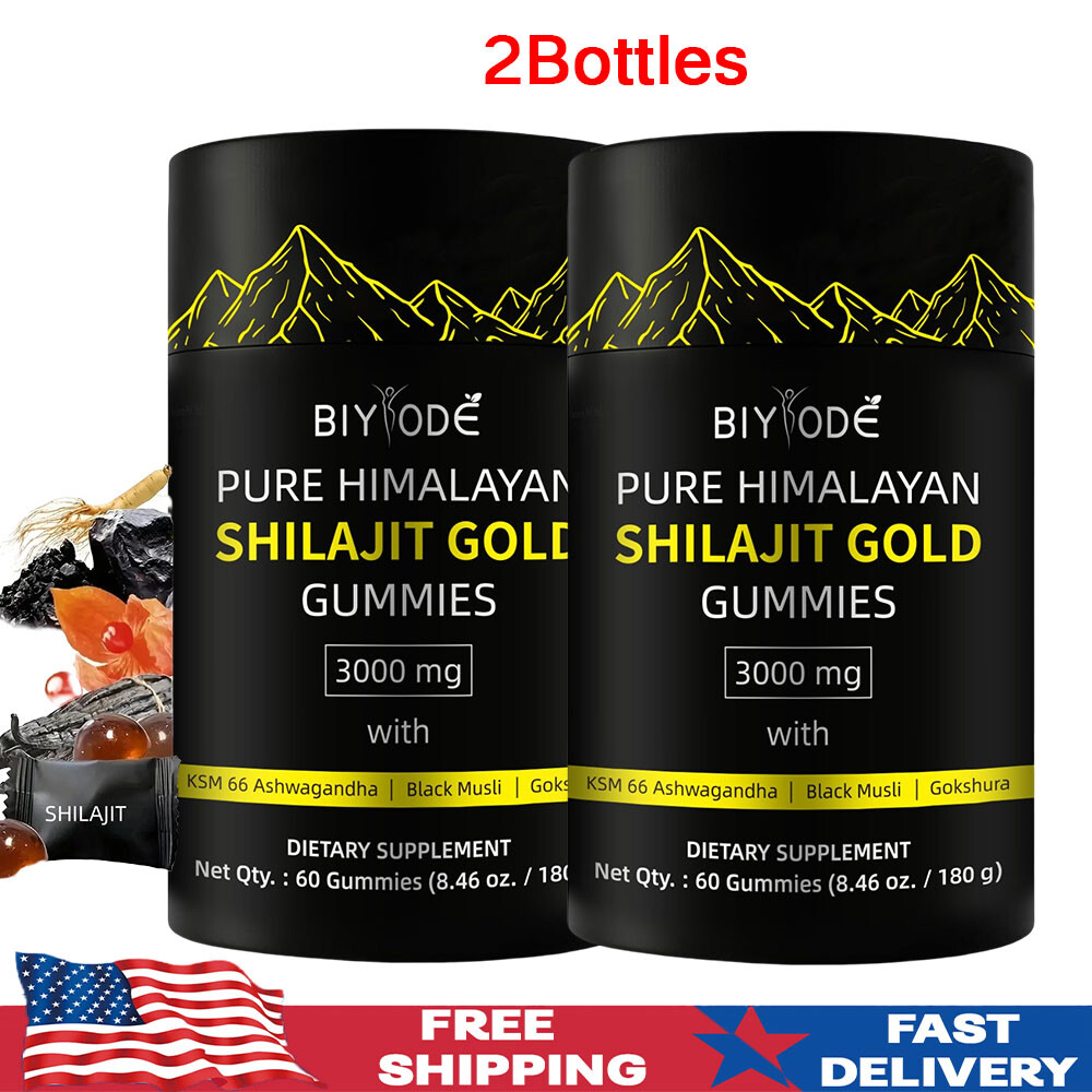 Himalayan Shilajit GOLD Gummies, Organic, Extremely Potent 3000 weight measure,