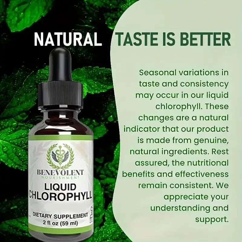 Benevolent Nourishment Revitalizing Chlorophyll Supplement Detox Boosts Immunity