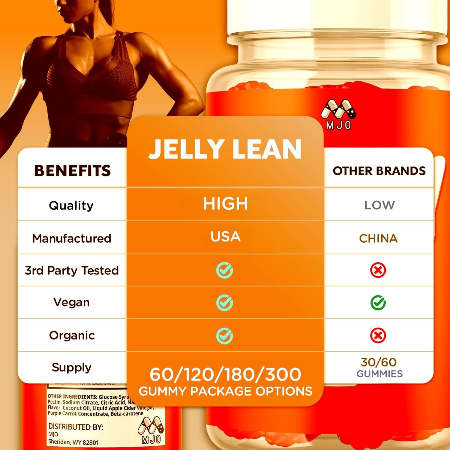 2PK Jelly Lean Natural Keto ACV Gummies Metabolism & Weight Management Support