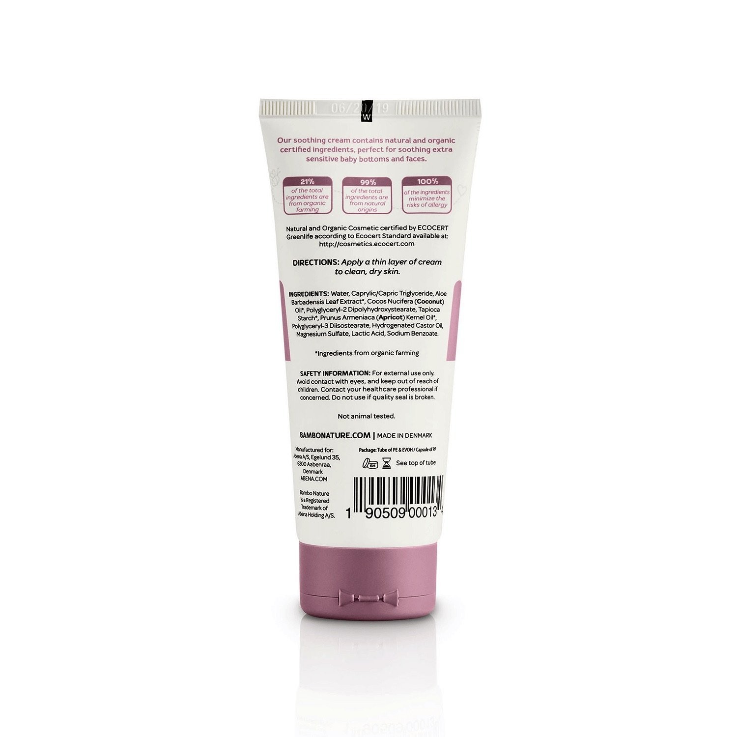 Bambo Nature Love Balm Soothing Cream, 3.4 fl oz Tube, 1 Count