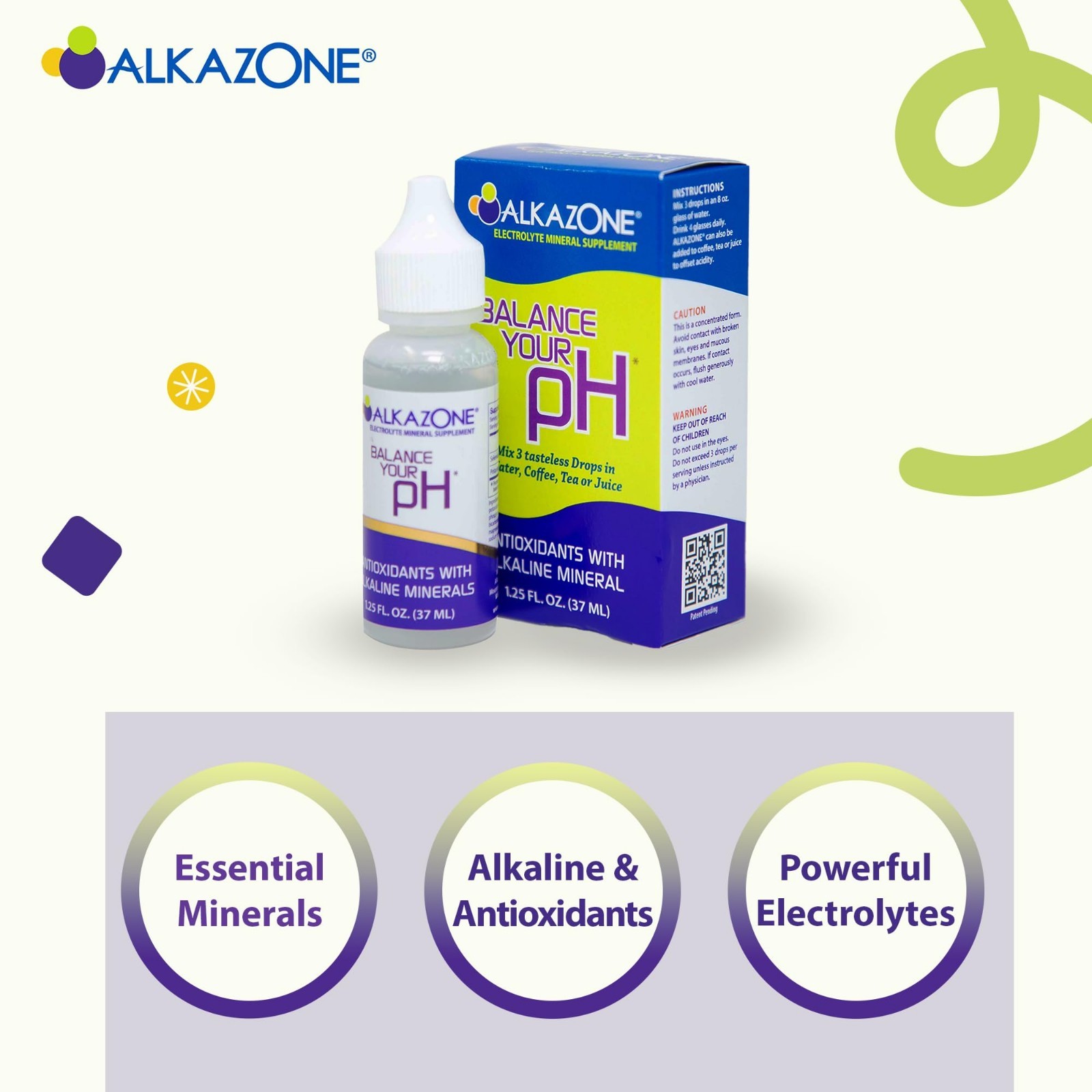 pH Balance Antioxidant Alkaline Mineral Booster Supplements – 2 Pack for Wellnes