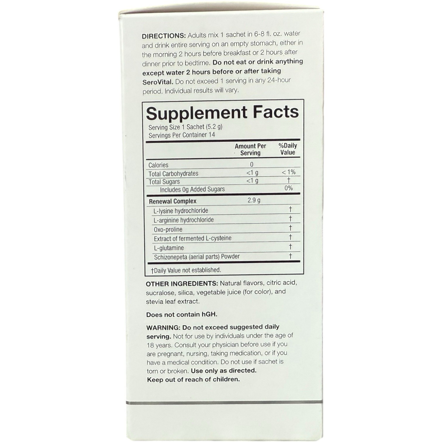 (2) SeroVital Anti Aging Rapid Dissolve Fruit Punch Powder 14 Sachets 05/2026+