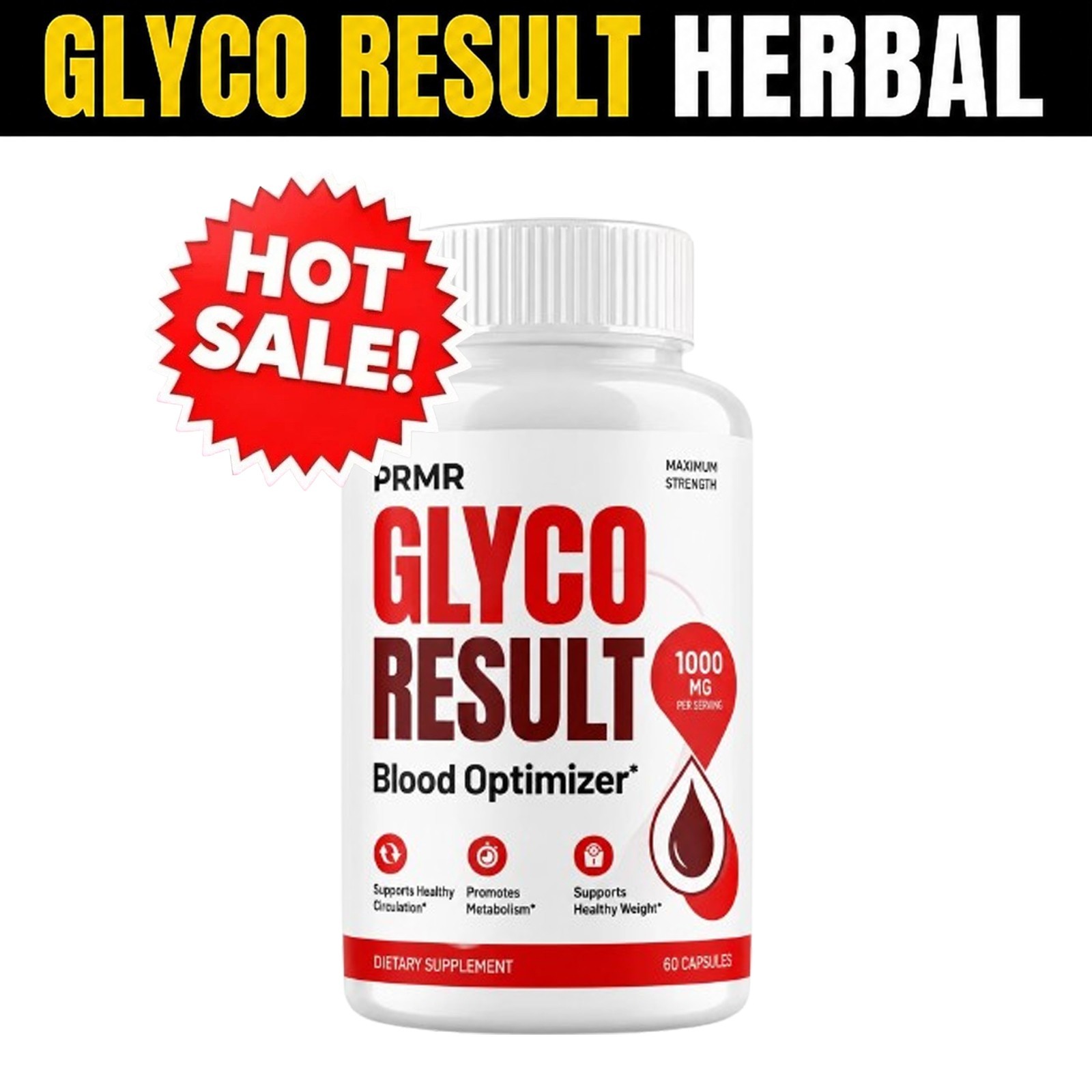 Glyco Result Advanced Blood Health Support Formula GlycoResult 60 Caps