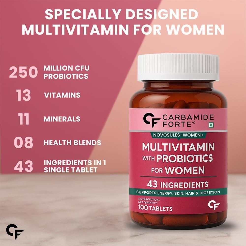 Carbamide Forte Multivitamin 100 Tablets for Women LONG EXPIRY