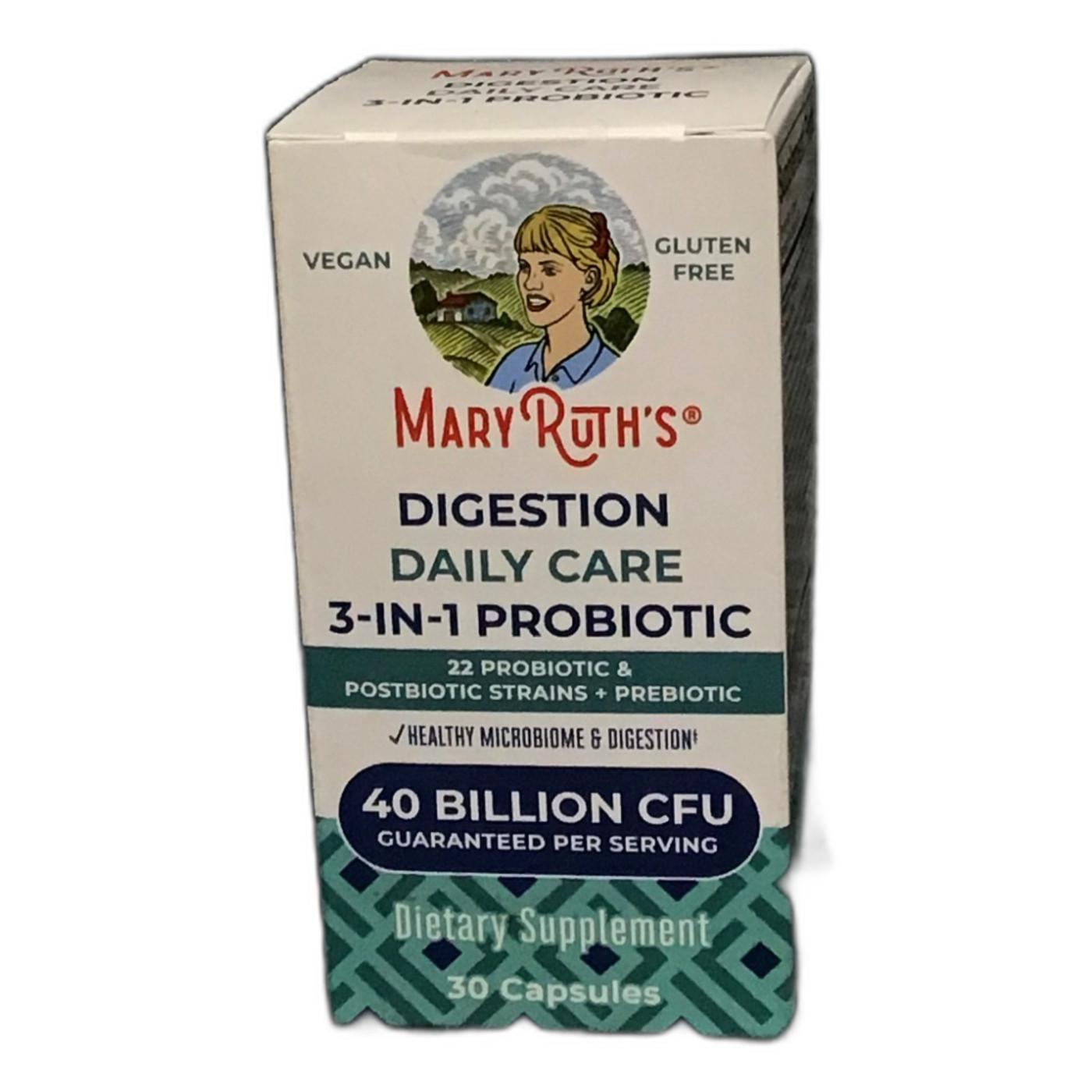 MaryRuth’s Digestion Daily Care 3-in-1 Probiotic 40B CFU 30 Exp 03/27 New