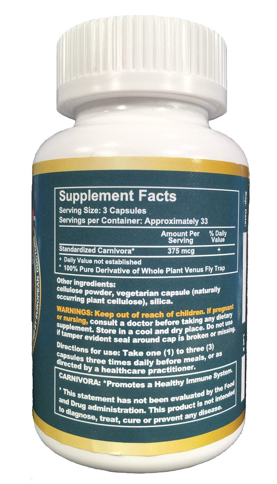 Vegan Immune Support Capsules – Gluten Free, Strengthen Your Defense (100 Count)