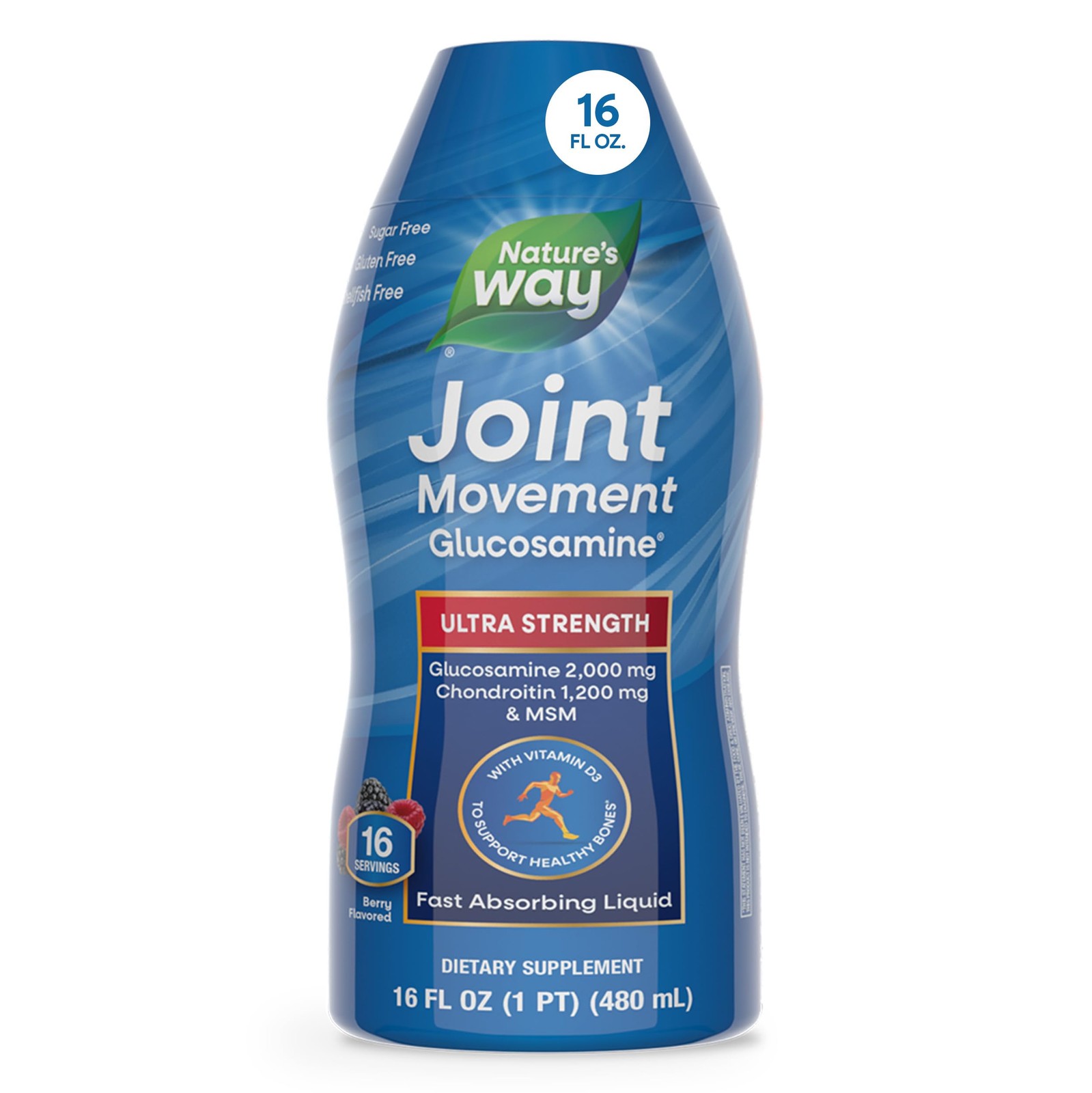 Nature’s Way Joint Movement Glucosamine Liquid, 16 Oz