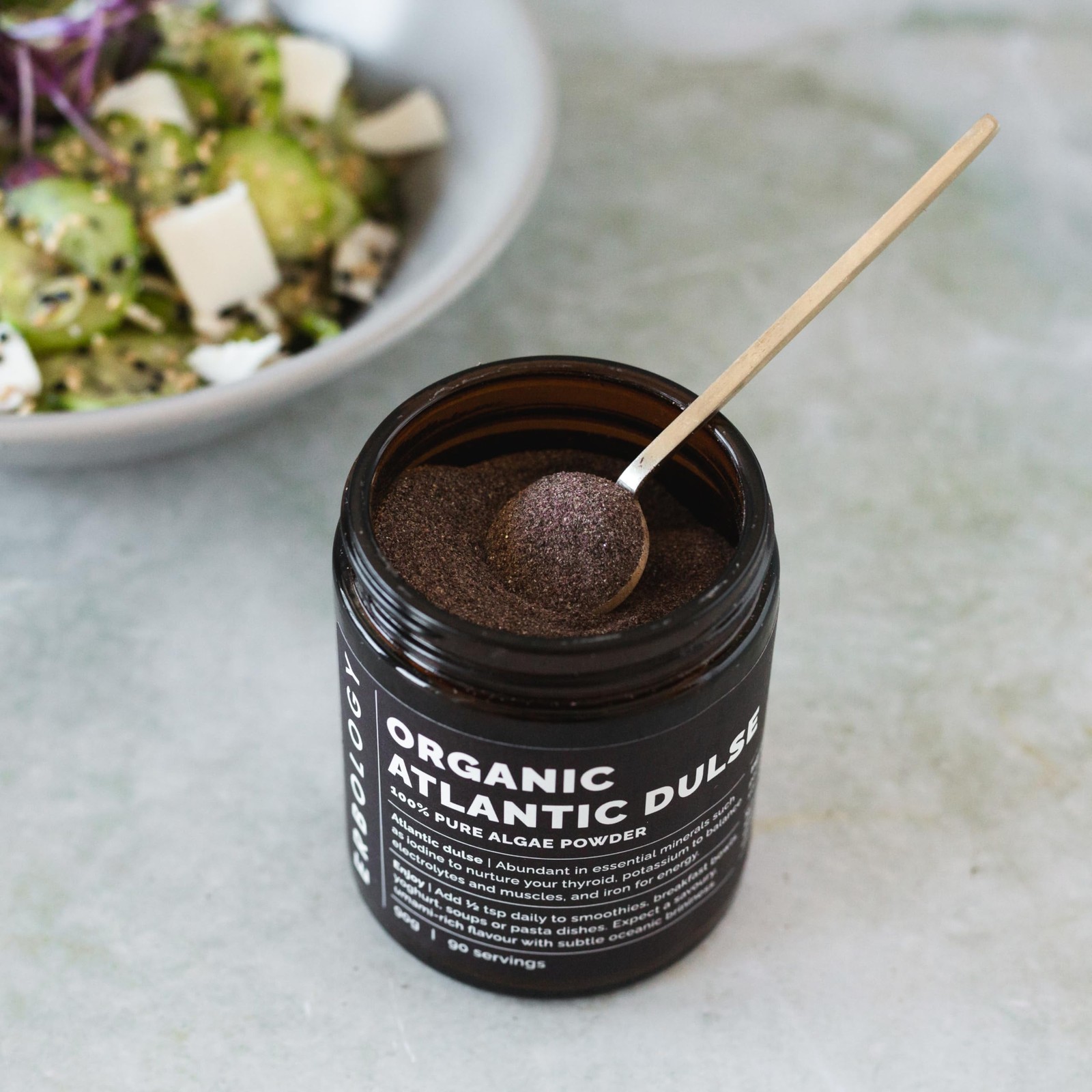 Organic Atlantic Dulse Powder 3.2 oz – 90 Servings – Sustainably Sourced in I…