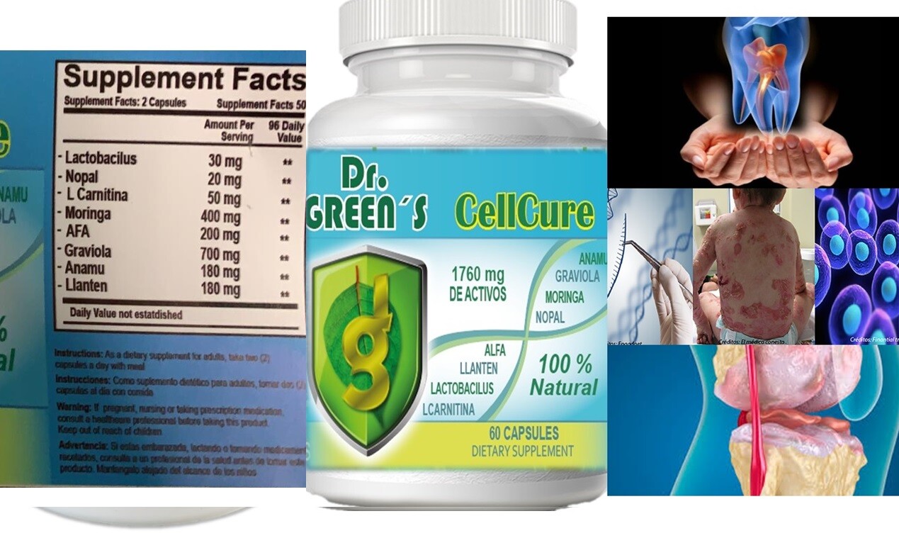 Probiotic madre cell Afa nopal Anamu Cell Protector Antioxidant regenex