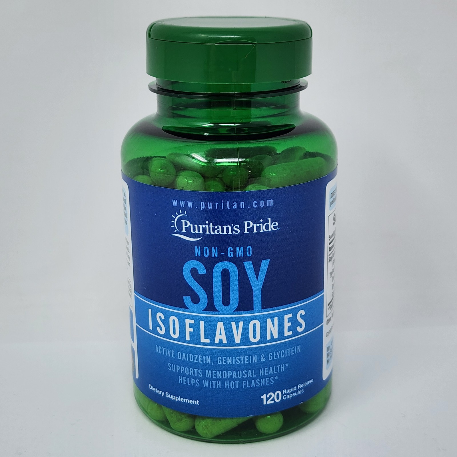 Puritan’s Pride Soy Isoflavones 750 mg, 120 Capsules Each (2 Pack) Exp 07/2027