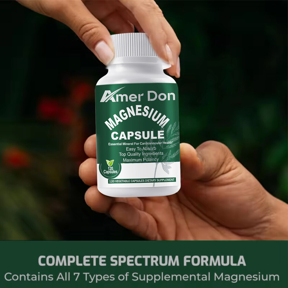 Amer Don High Absorption Magnesium Glycinate, 500 mg, 120 VegCaps US STOCK