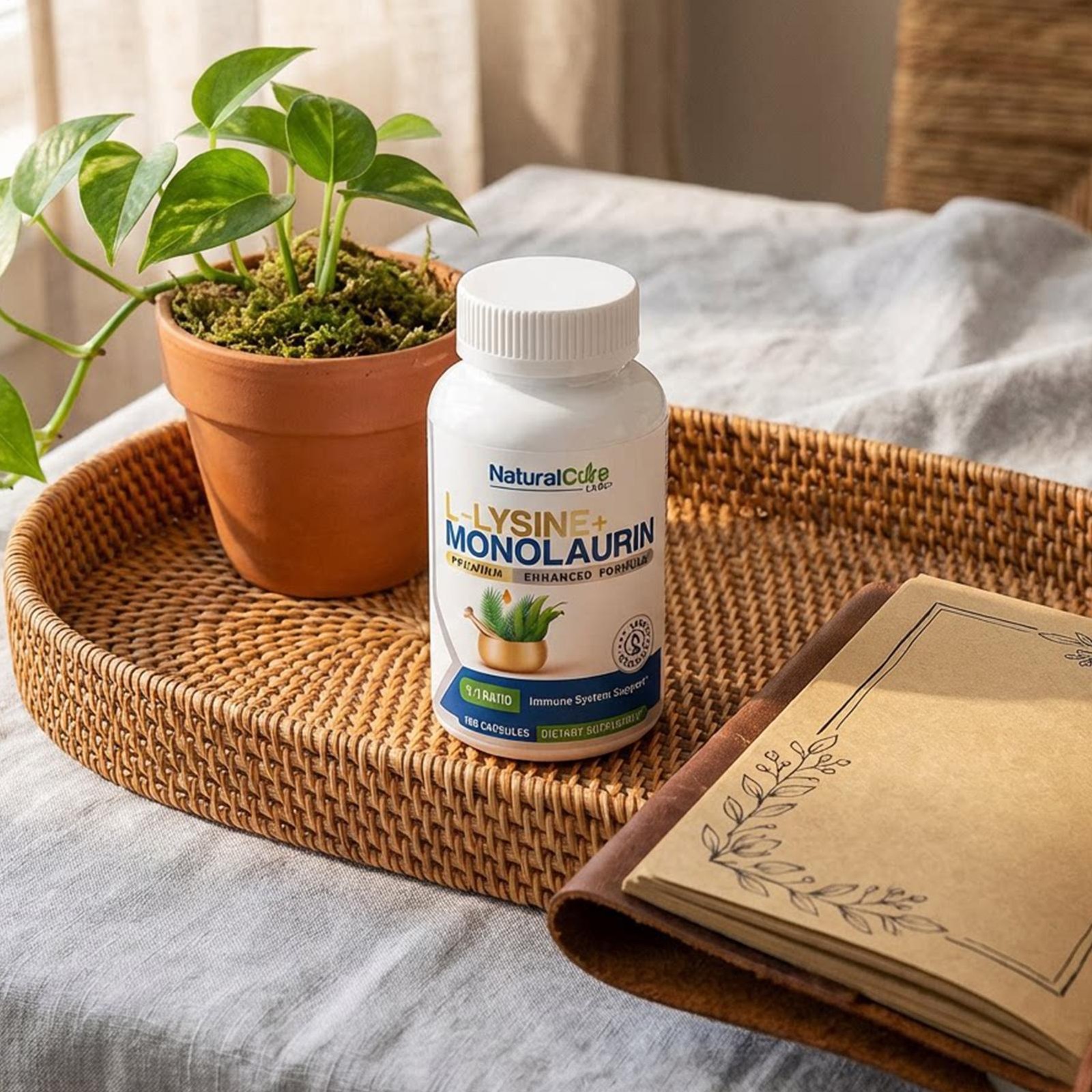 Labs L-Lysine + Monolaurin 600mg 100ct – Immune & Health Support