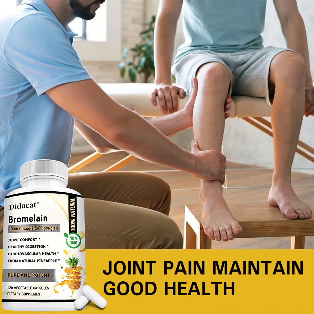 Bromelain 500mg – Natural Immune Support Supplement, Promote Digestive Health