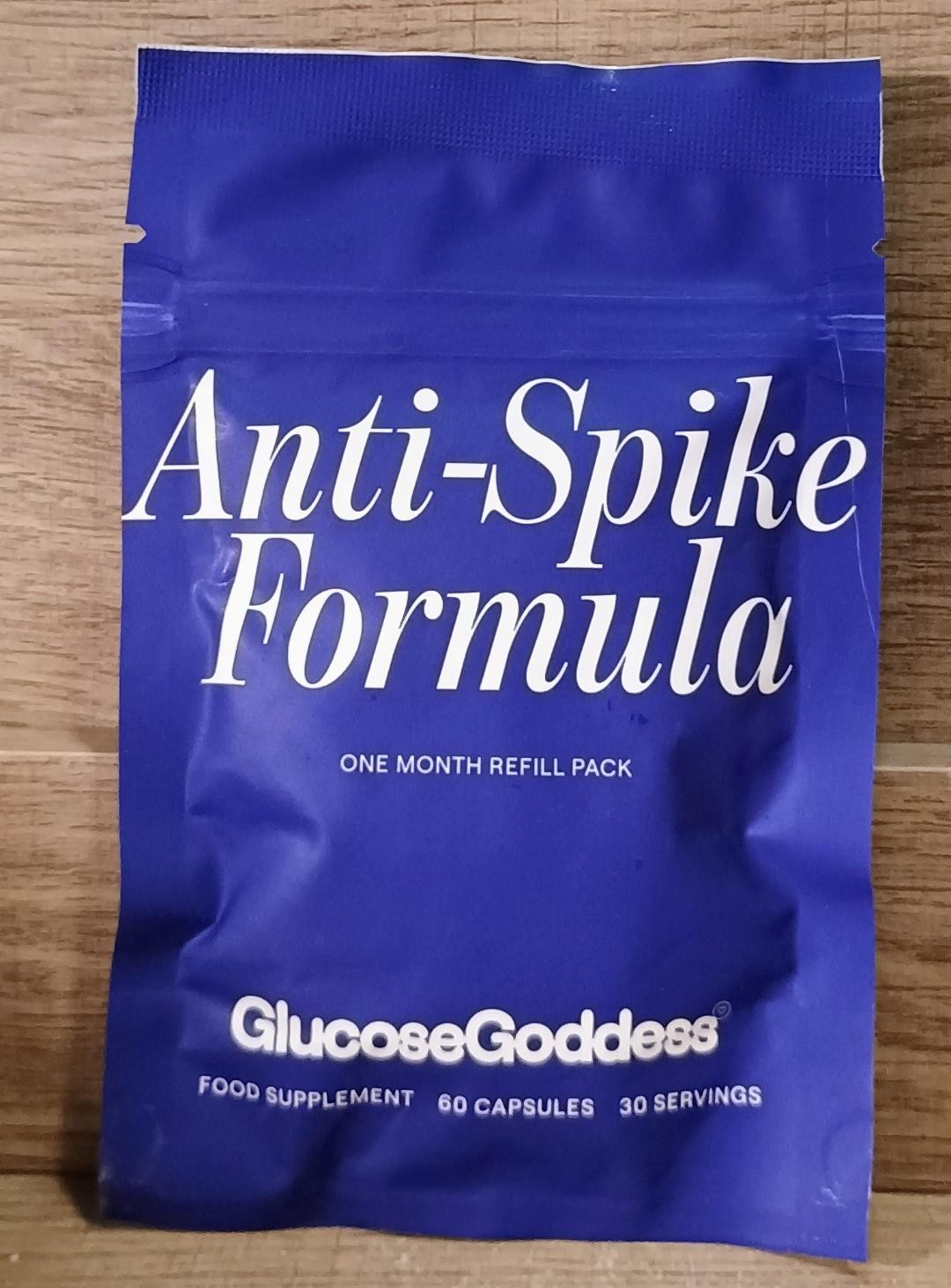 Anti-Spike Formula by The Glucose Goddess – Refill Pouch – 60 caps MFG 07/2025
