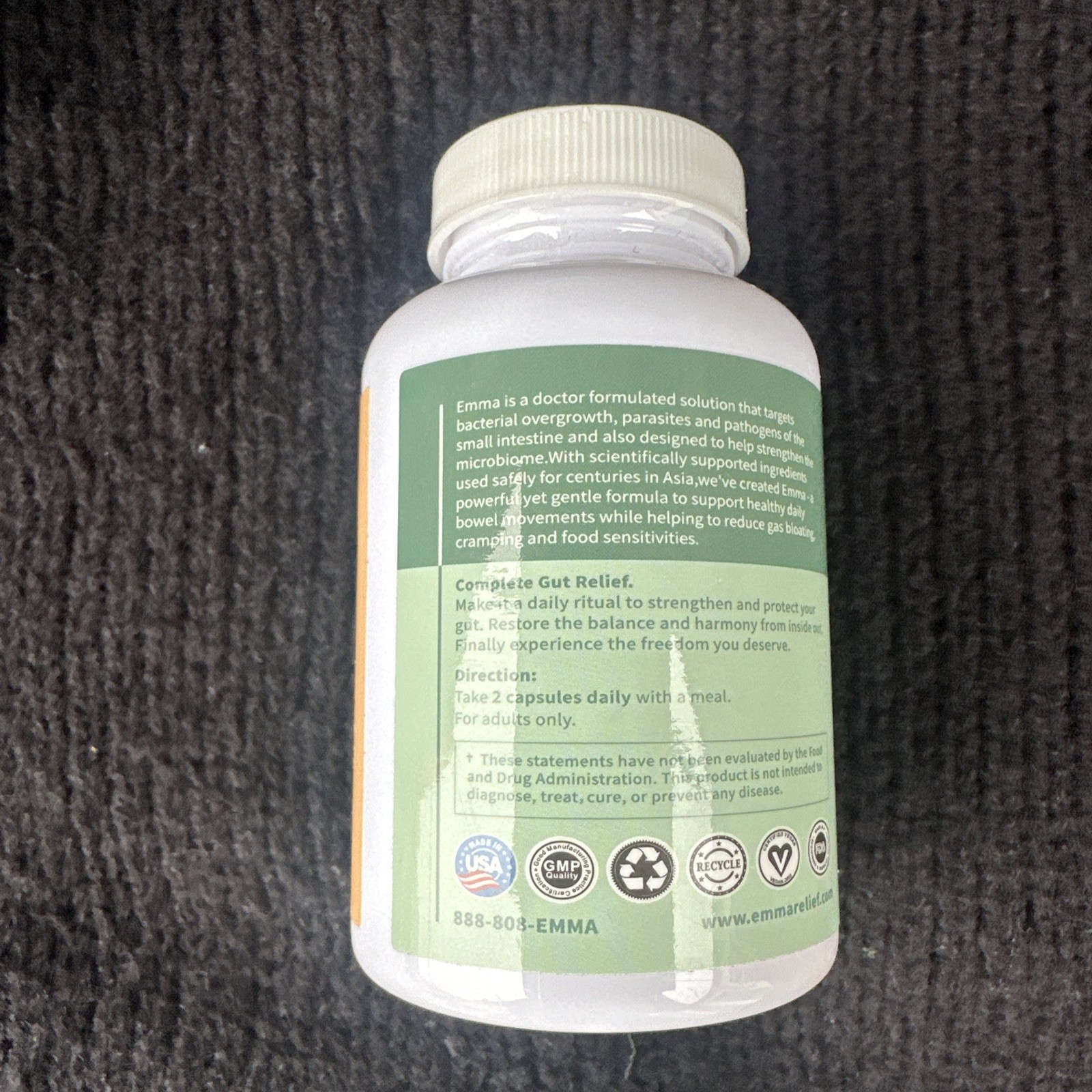 Emma Relief Supplement, Keto Gut, CONSTIPATION, Bloating 60
