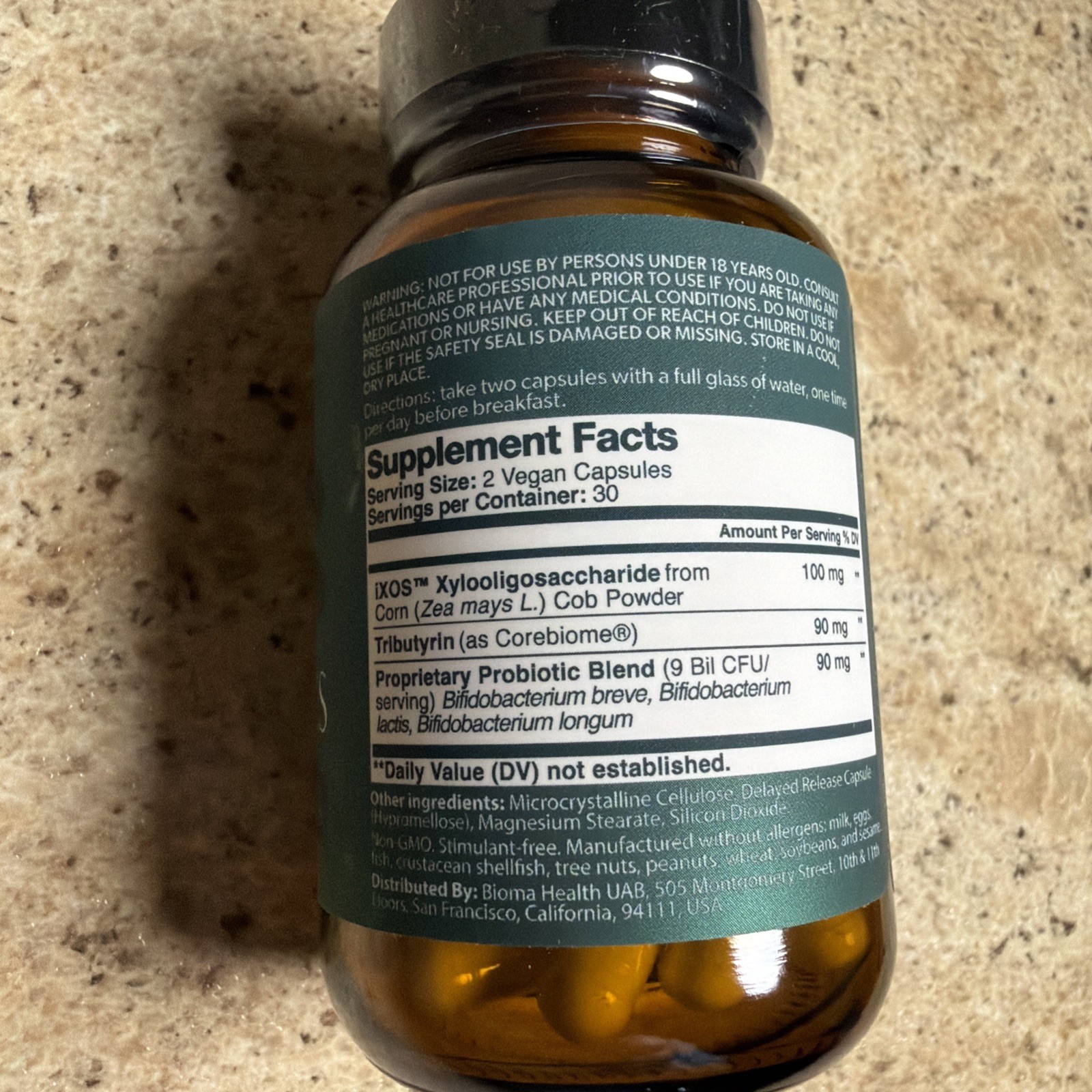 Bioma Probiotics 60 Capsules NEW