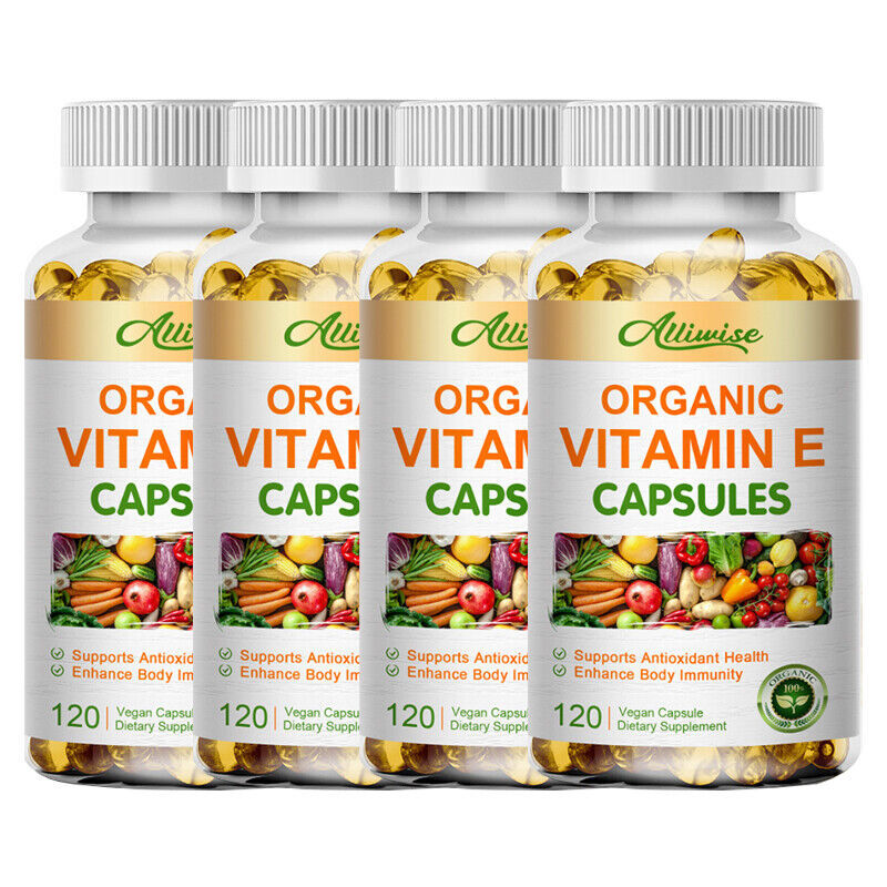 1~3X Vitamin E 1000 IU 120 Capsules – Supports Skin, Hair, Immune and Eye Health